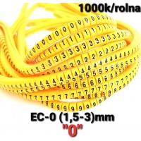  Oznake za provodnike EC-0 1,5mm2-3mm2, "0"